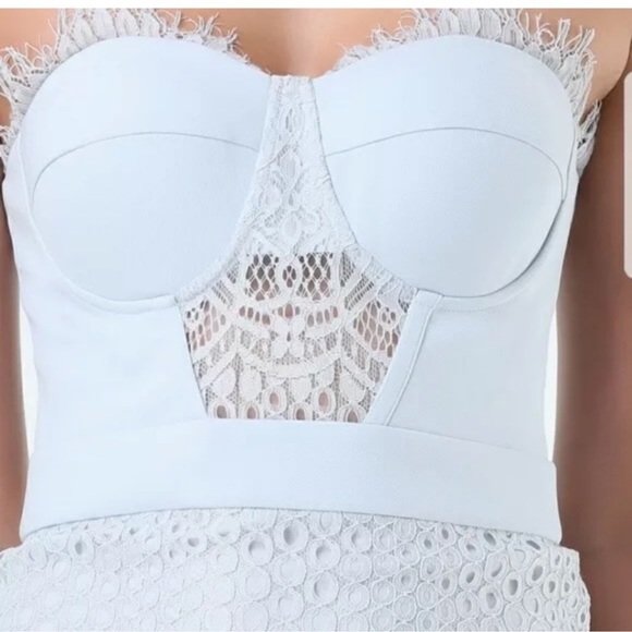 NEW Bebe Blush Strapless Midi Dress - Picture 4 of 5